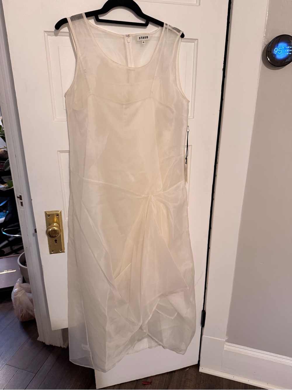 STAUD Bridal Viola sheer dress